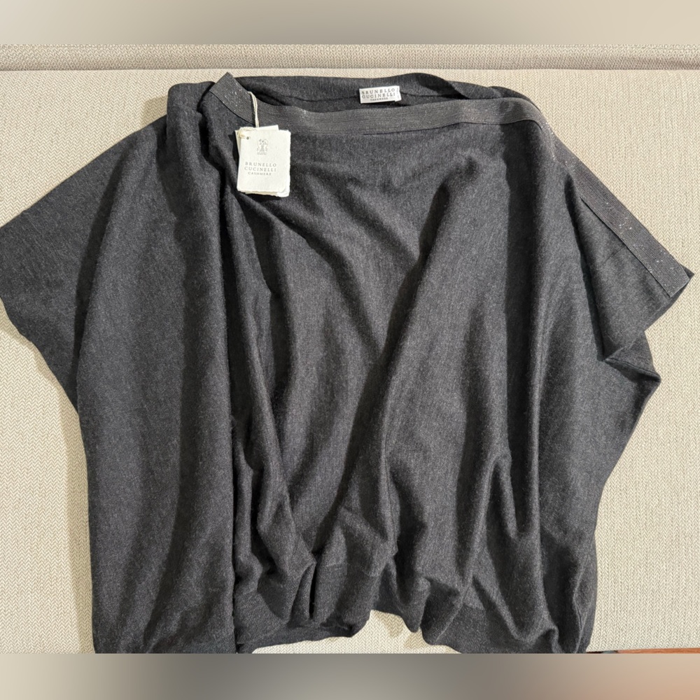 BRUNELLO CUCINELLI
Bead-embellished cashmere and silk-blend sweater